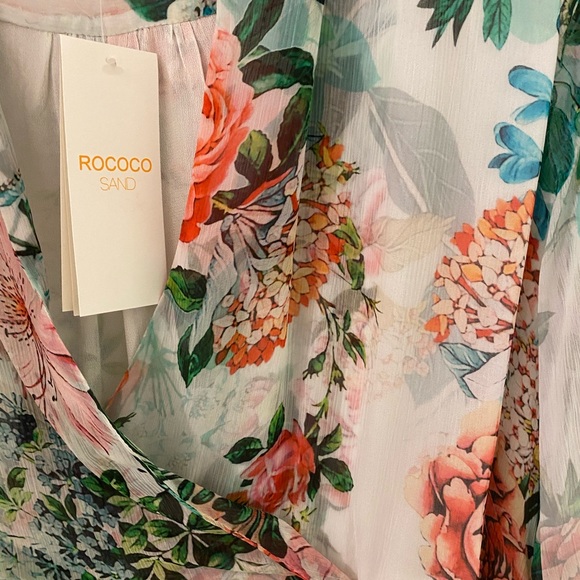 Rococo Sand- Floral Long Wrap Dress - Picture 7 of 9